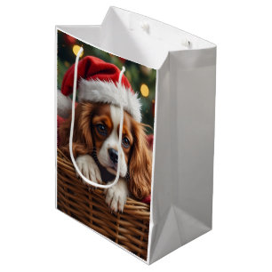 Cavalier King Charles Spaniel Cozy Basket Medium Gift Bag