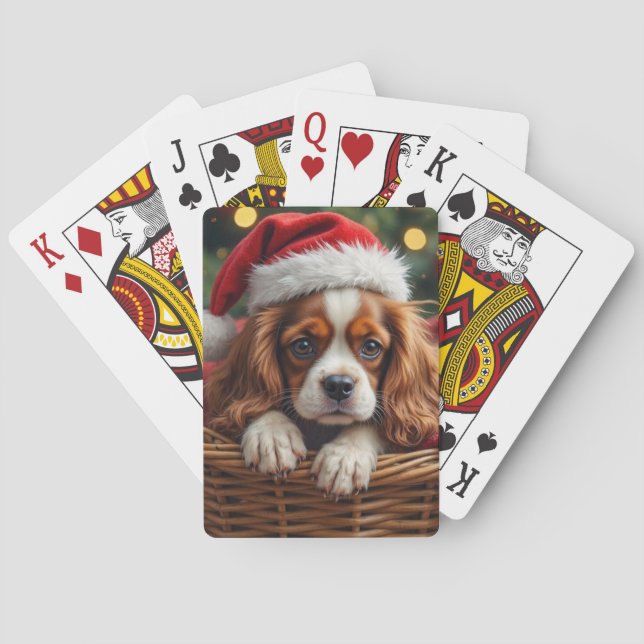 Cavalier King Charles Spaniel Cozy Basket Playing Cards (Back)