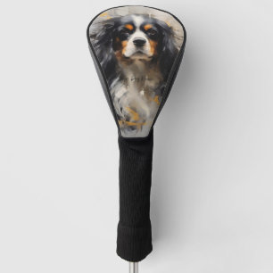 Cavalier King Charles Spaniel Dog in the wind 001 Golf Head Cover