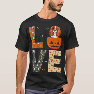 Cavalier King Charles Spaniel Dog Lovers Halloween T-Shirt