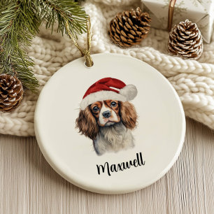 Cavalier King Charles Spaniel Dog Personalised Ceramic Ornament