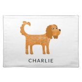 Cavalier King Charles Spaniel Dog Personalised Placemat (Front)
