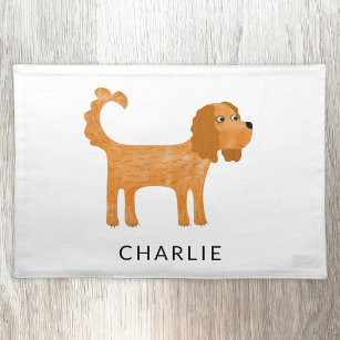 Cavalier King Charles Spaniel Dog Personalised Placemat