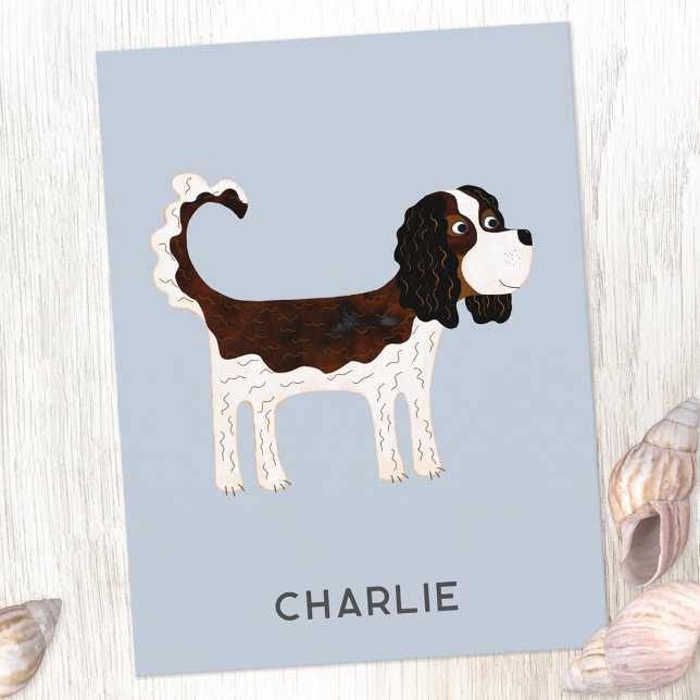 Cavalier King Charles Spaniel Dog Personalised Postcard (Creator Uploaded)