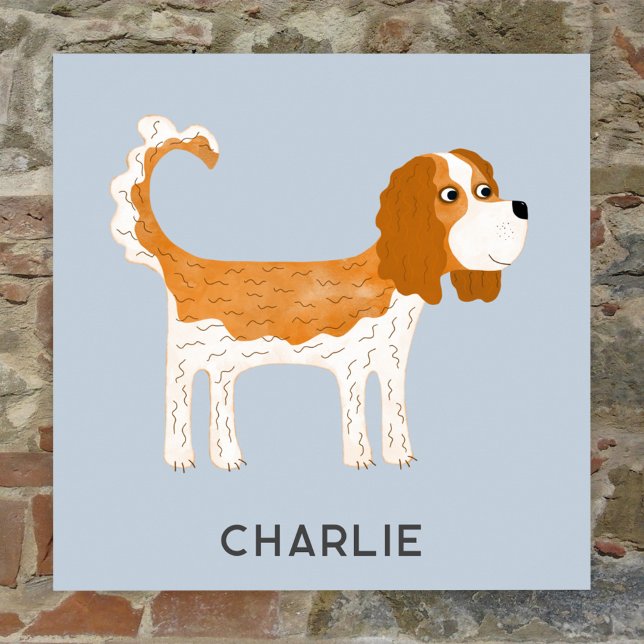 Cavalier King Charles Spaniel Dog Personalised Poster (Creator Uploaded)