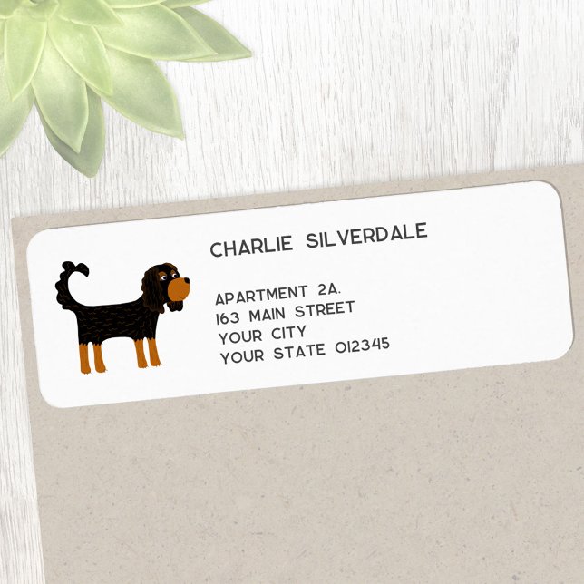 Cavalier King Charles Spaniel Dog Return Address Label (Creator Uploaded)