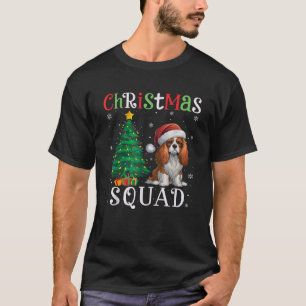 Cavalier King Charles Spaniel Dog Squad Xmas Tree  T-Shirt