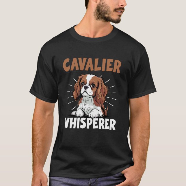 Cavalier King Charles Spaniel Dog T-Shirt (Front)