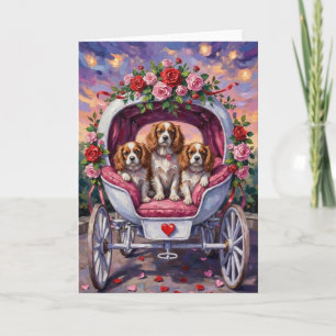 Cavalier King Charles Spaniel Dog Valentine's Day Card