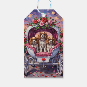 Cavalier King Charles Spaniel Dog Valentine's Day Gift Tags