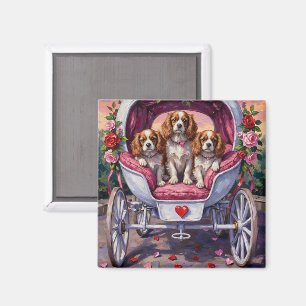 Cavalier King Charles Spaniel Dog Valentine's Day Magnet