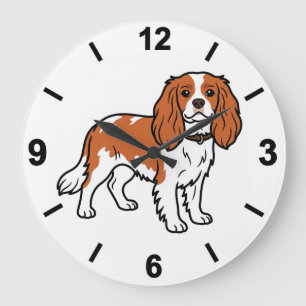 Cavalier King Charles Spaniel Dog Wall Clock