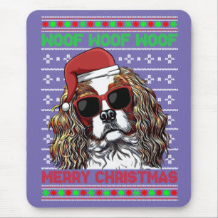 Cavalier King Charles Spaniel Dog Woof Merry Chris Mouse Pad