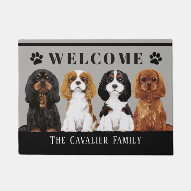 Cavalier King Charles Spaniel Doormat (Front)