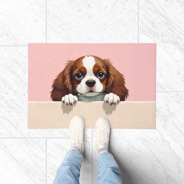 Cavalier King Charles Spaniel Doormat Art (Indoor)