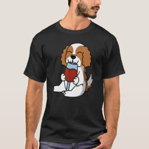 Cavalier King Charles Spaniel Drinking Wine Dog T-Shirt