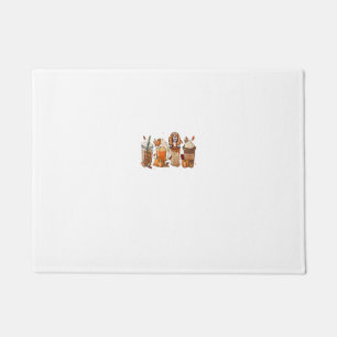 Cavalier King Charles Spaniel Fall Coffee Hallowee Doormat