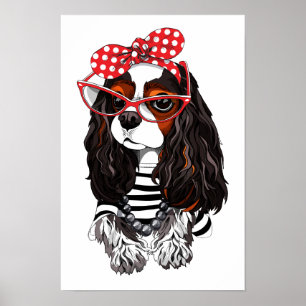 Cavalier King Charles Spaniel From Paris With Love Poster