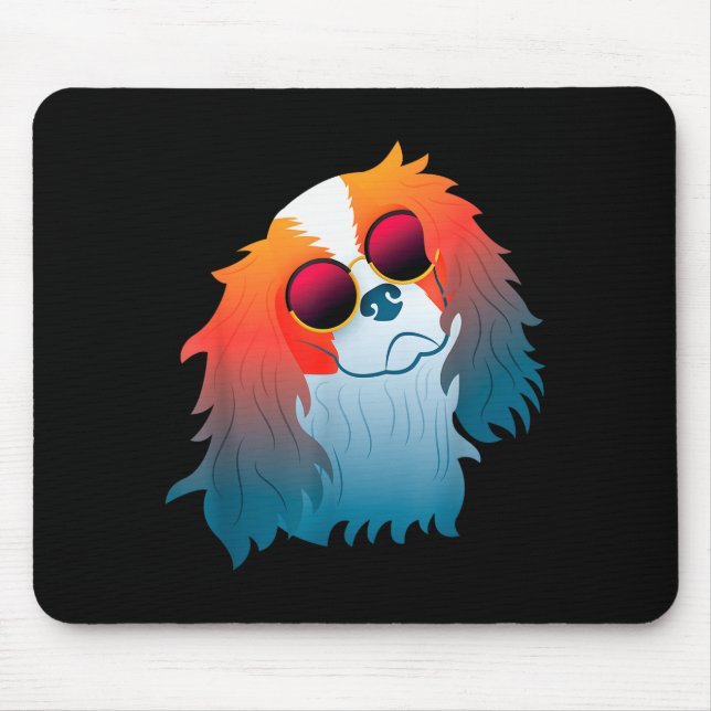 Cavalier King Charles Spaniel Funny Gift Dog Mom D Mouse Pad (Front)