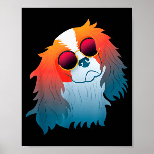 Cavalier King Charles Spaniel Funny Gift Dog Mom D Poster