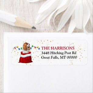 Cavalier King Charles Spaniel Gift Return Address Return Address Label