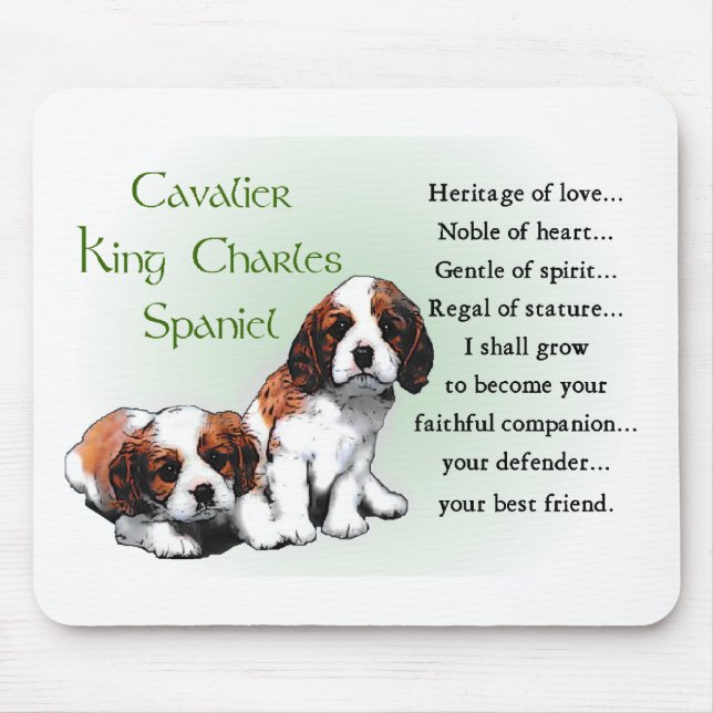 Cavalier King Charles Spaniel Gifts Mouse Pad (Front)