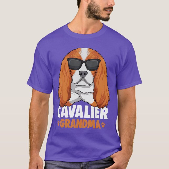 Cavalier King Charles Spaniel Grandma Dog gift gif T-Shirt (Front)