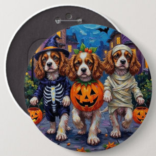 Cavalier King Charles Spaniel Halloween Costumes 6 Cm Round Badge