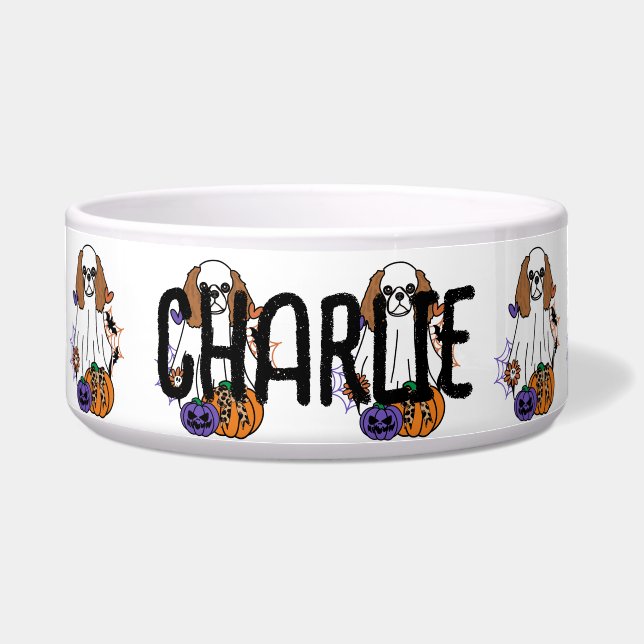 Cavalier King Charles Spaniel Halloween Ghost Dog (Front)