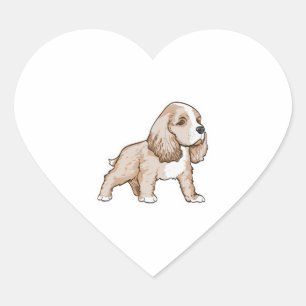 Cavalier King Charles Spaniel Heart Sticker