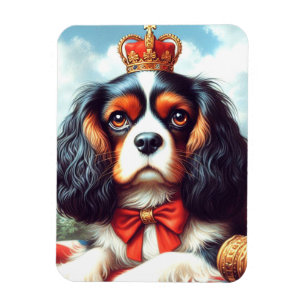 Cavalier King Charles Spaniel Illustration Magnet
