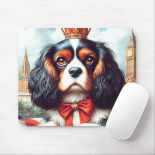 Cavalier King Charles Spaniel Illustration Mouse Pad