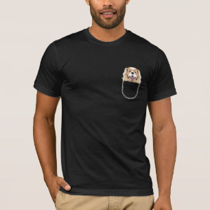 Cavalier King Charles Spaniel In The Breast Pocket T-Shirt