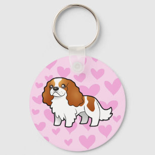 Cavalier King Charles Spaniel Love Key Ring