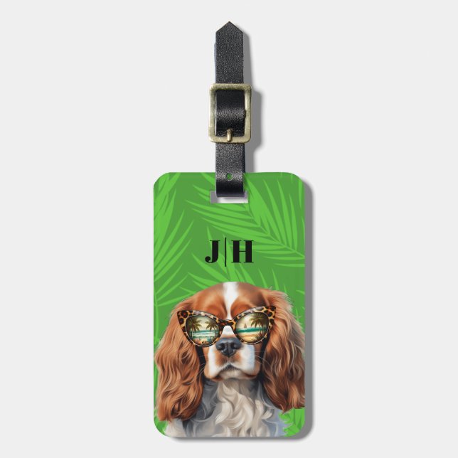 Cavalier King Charles Spaniel Luggage Tags (Front Vertical)