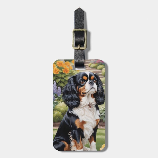 Cavalier King Charles Spaniel Luggage Tags (Front Vertical)