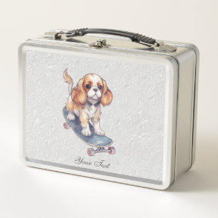 Cavalier King Charles Spaniel Metal Lunch Box