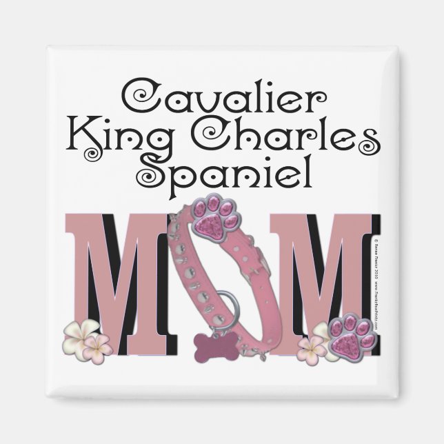 Cavalier King Charles Spaniel MOM Magnet (Front)