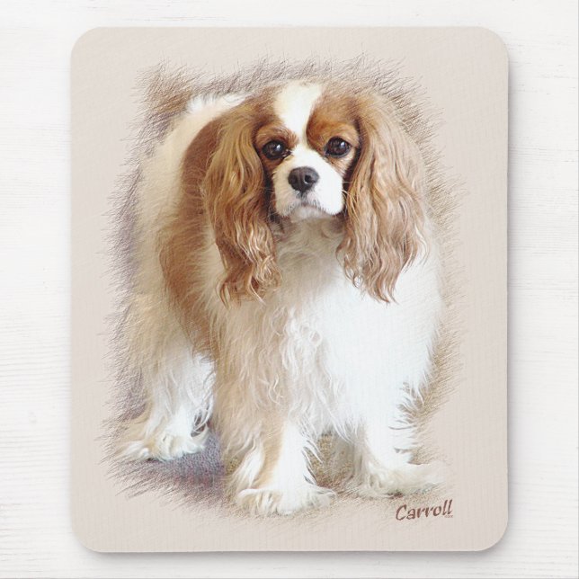 Cavalier King Charles Spaniel Mouse Pad (Front)