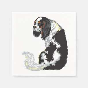 cavalier king charles spaniel napkin