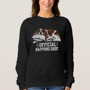 Cavalier King Charles Spaniel Napping Dog Lover La Sweatshirt