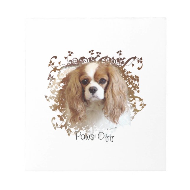 Cavalier King Charles Spaniel Notepad (Front)