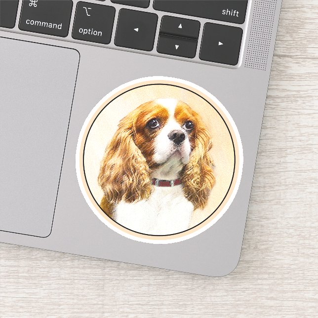Cavalier King Charles Spaniel Original Painting (Detail)