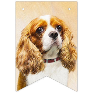 Cavalier King Charles Spaniel Original Painting Bunting