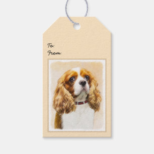 Cavalier King Charles Spaniel Original Painting Gift Tags