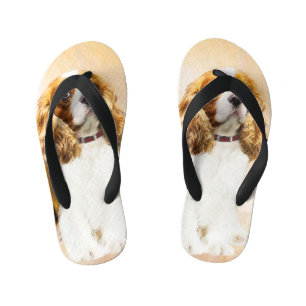 Cavalier King Charles Spaniel Original Painting Kid's Thongs
