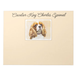 Cavalier King Charles Spaniel Original Painting Notepad