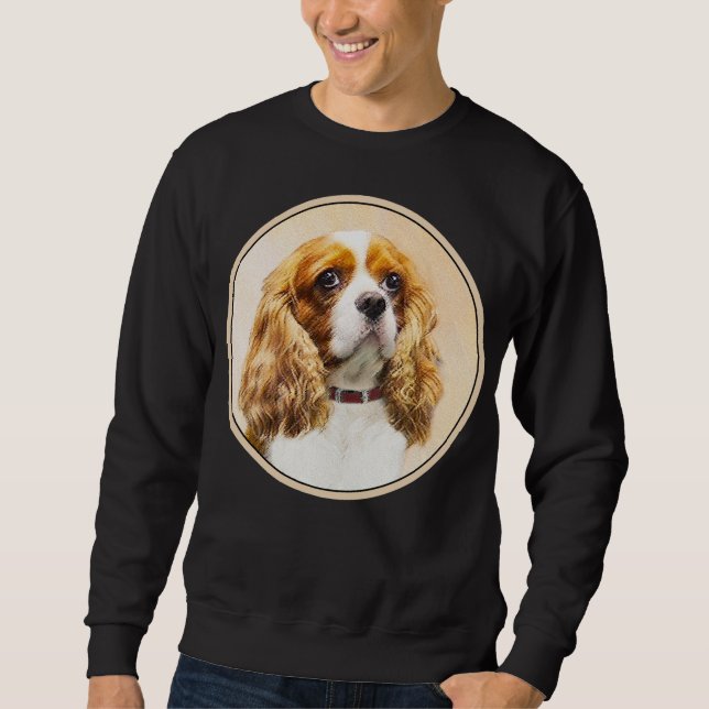 Cavalier King Charles Spaniel Original Painting Sweatshirt (Front)