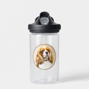 Cavalier King Charles Spaniel Original Painting Water Bottle
