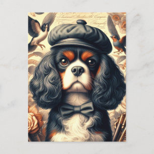 Cavalier King Charles Spaniel Painting Postcard